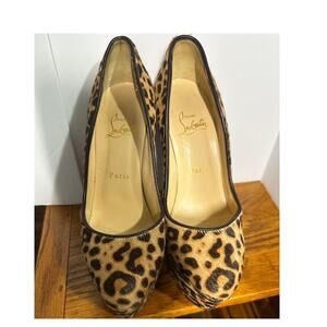 Christian Louboutin Alta Vicky 160 Pony Jaguar pumps